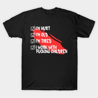 Worn Out, Rebellious, and Working with Kids - Old Man Punk T-Shirt